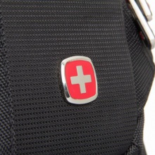 瑞士军刀电脑包双肩包15寸学院风休闲韩版笔记本背包黑色 SA-9393