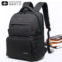 施维茨十字双肩包男士背包高中学生书包女韩版休闲旅行包电脑包潮