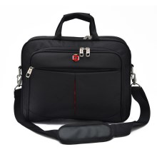 瑞士军刀男包商务公文包15.6寸单肩包黑色笔记本电脑包 SA-2102