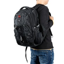 瑞士军刀双肩包商务背包大容量旅行包17寸电脑包 SA-9850C